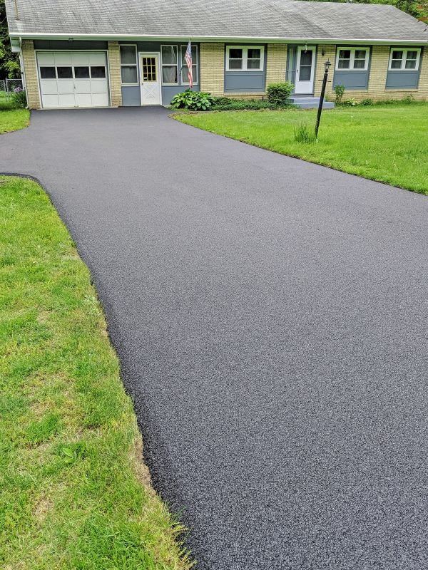 Cleaned Asphalt Surface
